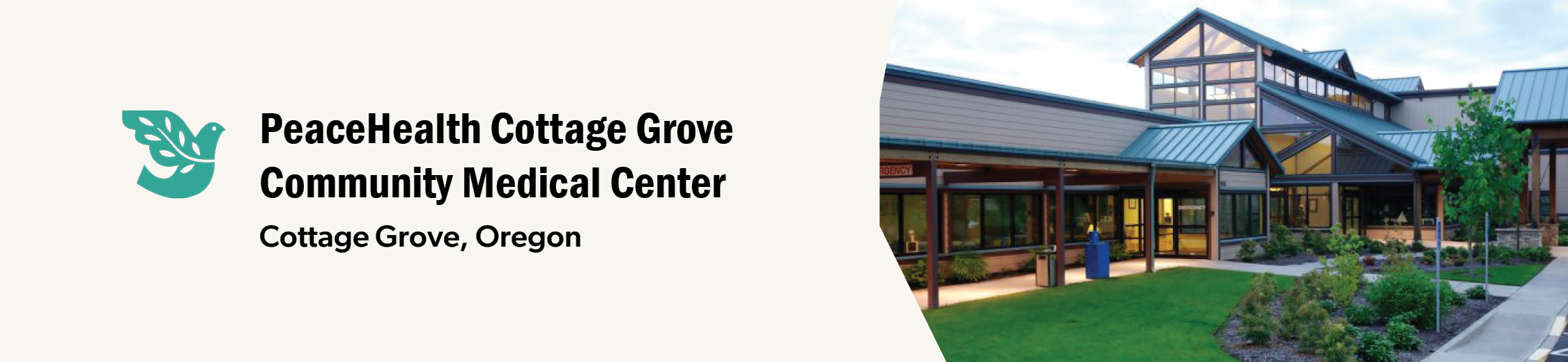 PeaceHealth Cottage Grove Community Medical Center banner